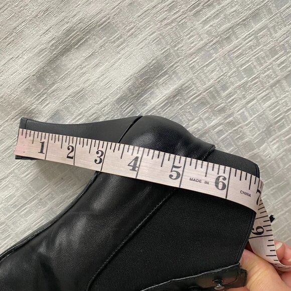 Sacha London Leather Lace Detail Heeled Boots Sz 8 M - Picture 12 of 13